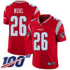 Nike Patriots #26 Sony Michel Red Men’s Stitched NFL Limited Inverted Legend 100th Season Jersey