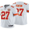 Men’s Kansas City Chiefs #27 Rashad Fenton White 2021 Super Bowl LV Limited Stitched NFL Jersey
