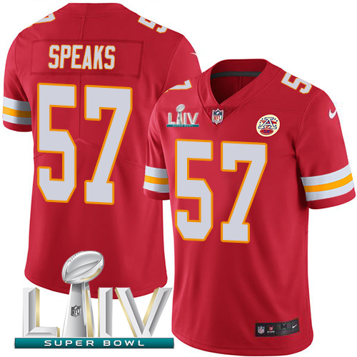 Nike Chiefs #57 Breeland Speaks Red Super Bowl LIV 2020 Team Color Men’s Stitched NFL Vapor Untouchable Limited Jersey
