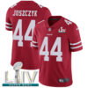 Nike 49ers #44 Kyle Juszczyk Red Super Bowl LIV 2020 Team Color Men’s Stitched NFL Vapor Untouchable Limited Jersey