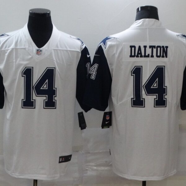 Men’s Dallas Cowboys #14 Andy Dalton White 2016 Color Rush Stitched NFL Nike Limited Jersey