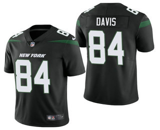 Men’s New York Jets #84 Corey Davis Black 2021 Vapor Untouchable Stitched NFL Nike Limited Jersey