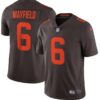 Men’s Cleveland Browns #6 Baker Mayfield Brown 2020 Alternate Vapor Untouchable Stitched NFL Nike Limited Jersey