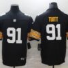 Men’s Pittsburgh Steelers #91 Stephon Tuitt Black 2017 Vapor Untouchable Stitched NFL Nike Throwback Limited Jersey