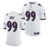 Men’s Baltimore Ravens #99 Odafe Oweh White 2021 Limited Football Jersey