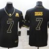 Men’s Dallas Cowboys #7 Trevon Diggs Black 60th Seasons Patch Golden Edition Stitched NFL Nike Limited Jersey