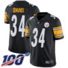 Nike Steelers #34 Terrell Edmunds Black Team Color Men’s Stitched NFL 100th Season Vapor Limited Jersey