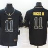 Men’s Las Vegas Raiders #11 Henry Ruggs III Black Golden Edition Jersey