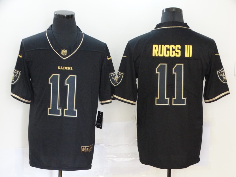 Men’s Las Vegas Raiders #11 Henry Ruggs III Black Golden Edition Jersey