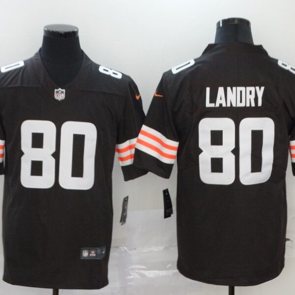 Men’s Cleveland Browns #80 Jarvis Landry Brown 2020 NEW Vapor Untouchable Stitched NFL Nike Limited Jersey