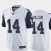 Men’s Dallas Cowboys #14 Andy Dalton White Color Rush Stitched NFL Nike Limited Jersey