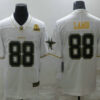 Men’s Dallas Cowboys #88 CeeDee Lamb White 60th Patch Golden Edition Stitched NFL Nike Limited Jersey