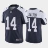 Men’s Dallas Cowboys #14 Andy Dalton Navy Thanksgiving 2020 NEW Vapor Untouchable Stitched NFL Nike Limited Jersey