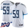 Nike Titans #59 Wesley Woodyard White Men’s Stitched NFL 100th Season Vapor Limited Jersey