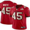 Men’s Tampa Bay Buccaneers #45 Devin White Red 2021 Super Bowl LV Vapor Untouchable Stitched Nike Limited NFL Jersey