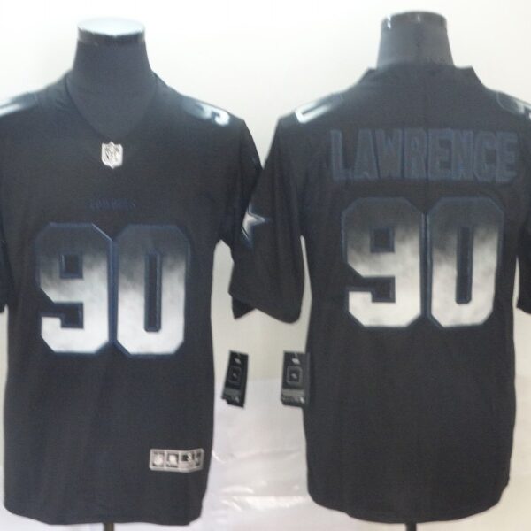Nike Cowboys 90 DeMarcus Lawrence Black Arch Smoke Vapor Untouchable Limited Jersey