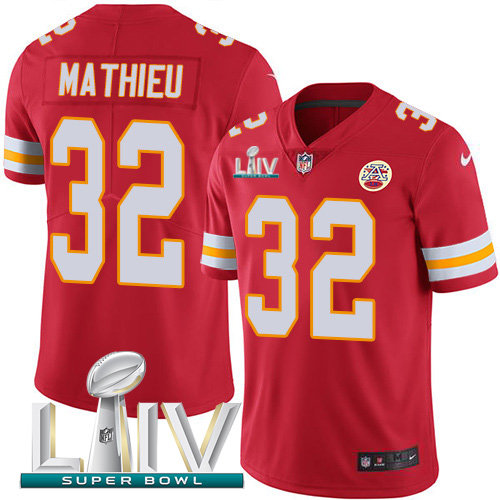 Nike Chiefs #32 Tyrann Mathieu Red Super Bowl LIV 2020 Team Color Men’s Stitched NFL Vapor Untouchable Limited Jersey