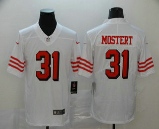 Men’s San Francisco 49ers #31 Raheem Mostert White New 2018 Color Rush Vapor Untouchable Limited Jersey