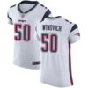 Men’s New England Patriots #50 Chase Winovich Road Vapor Untouchable Elite Red Football Jersey
