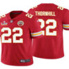 Men’s Kansas City Chiefs #22 Juan Thornhill Red 2021 Super Bowl LV Limited Stitched NFL Jersey