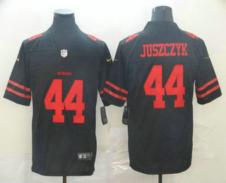 Men’s San Francisco 49ers #44 Kyle Juszczyk Black 2017 Vapor Untouchable Stitched NFL Nike Limited Jersey