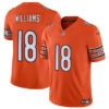 Men’s Chicago Bears #18 Caleb Williams Orange 2024 Draft F.U.S.E. Vapor Football Stitched Jersey
