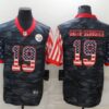 Men’s Pittsburgh Steelers #19 JuJu Smith-Schuster USA Camo 2020 Salute To Service Stitched NFL Nike Limited Jersey