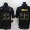 Men’s Los Angeles Rams #99 Aaron Donald Black 2020 Salute To Service Stitched NFL Nike Limited Jersey