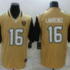 Men’s Jacksonville Jaguars #16 Trevor Lawrence Gold 2016 Color Rush Stitched NFL Nike Limited Jersey
