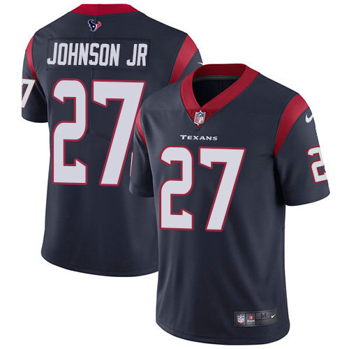 Nike Texans #27 Duke Johnson Jr Navy Blue Team Color Men’s Stitched NFL Vapor Untouchable Limited Jersey