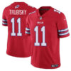 Men’s Buffalo Bills #11 Mitch Trubisky Red Vapor Untouchable Limited Football Stitched Jersey
