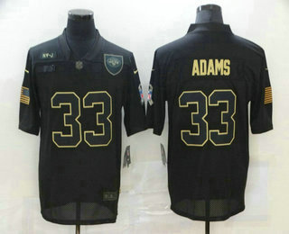 Men’s New York Jets #33 Jamal Adams Black 2020 Salute To Service Stitched NFL Nike Limited Jersey