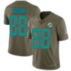 Men’s Miami Dolphins #88 Mike Gesicki Limited Green 2017 Salute to Service Jersey