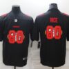 Men’s San Francisco 49ers #80 Jerry Rice Black 2020 Shadow Logo Vapor Untouchable Stitched NFL Nike Limited Jersey