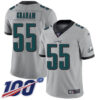 Nike Eagles #55 Brandon Graham Silver Men’s Stitched NFL Limited Inverted Legend 100th Season Jersey