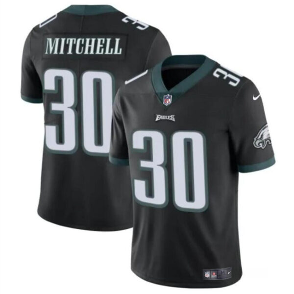 Men’s Philadelphia Eagles #30 Quinyon Mitchell Black 2024 Draft Vapor Untouchable Limited Football Stitched Jersey