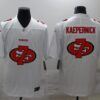 Men’s San Francisco 49ers #7 Colin Kaepernick White 2020 Shadow Logo Vapor Untouchable Stitched NFL Nike Limited Jersey
