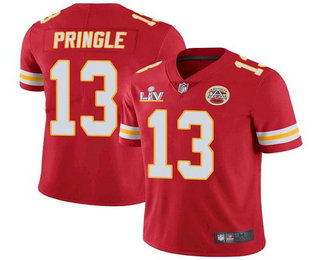 Men’s Kansas City Chiefs #13 Byron Pringle Red 2021 Super Bowl LV Limited Stitched NFL Jersey
