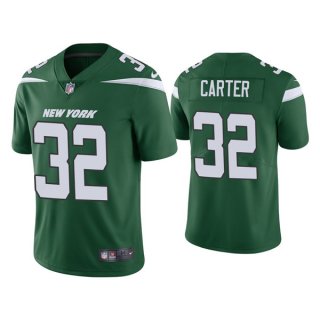 Men’s Green New York Jets #32 Michael Carter 2021 Vapor Untouchable Limited Stitched Jersey