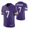 Men Minnesota Vikings #7 Patrick Peterson Purple Vapor Untouchable Limited Stitched NFL Jersey