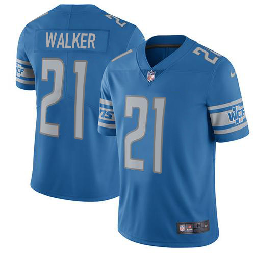 Nike Lions #21 Tracy Walker Blue Team Color Men’s Stitched NFL Vapor Untouchable Limited Jersey