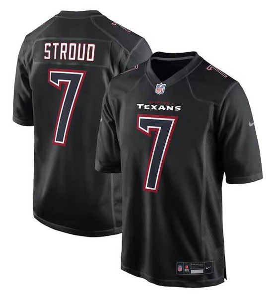 Men’s Houston Texans #7 C.J. Stroud Black Fashion Vapor Untouchable Limited Football Stitched Jersey