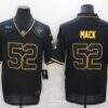 Men’s Chicago Bears #52 Khalil Mack Black Gold 2020 Salute To Service Stitched NFL Nike Limited Jersey