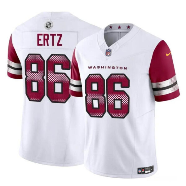 Men’s Washington Commanders #86 Zach Ertz White 2023 F.U.S.E. Vapor Limited Football Stitched Jersey