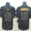 Men’s San Francisco 49ers #10 Jimmy Garoppolo Black 100th Season Golden Edition Jersey