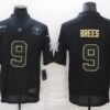 Men’s New Orleans Saints #9 Drew Brees Black 2020 Salute To Service Stitched NFL Nike Limited Jersey