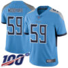 Nike Titans #59 Wesley Woodyard Light Blue Alternate Men’s Stitched NFL 100th Season Vapor Limited Jersey