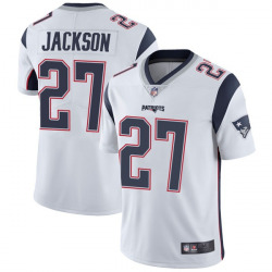 Men’s New England Patriots #27 J.C. Jackson Limited Vapor Untouchable White Jersey