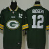 Men’s Green Bay Packers #12 Aaron Rodgers Green 2020 Big Logo Number Vapor Untouchable Stitched NFL Nike Fashion Limited Jersey