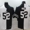 Men’s Chicago Bears #52 Khalil Mack White Black Peaceful Coexisting 2020 Vapor Untouchable Stitched NFL Nike Limited Jersey